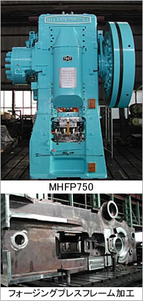 MHFP750とフォージングプレスフレーム加工